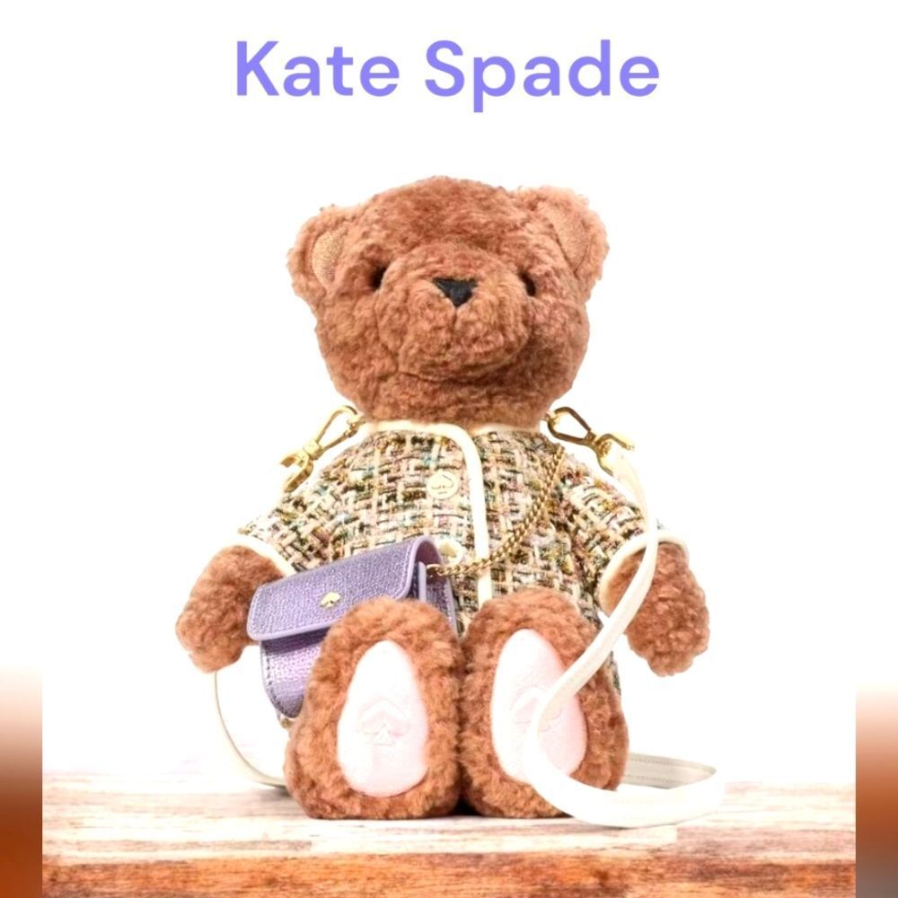 KATE SPADE NWT  Oh What Fun 3D Teddy Bear Crossbody Limited Edition